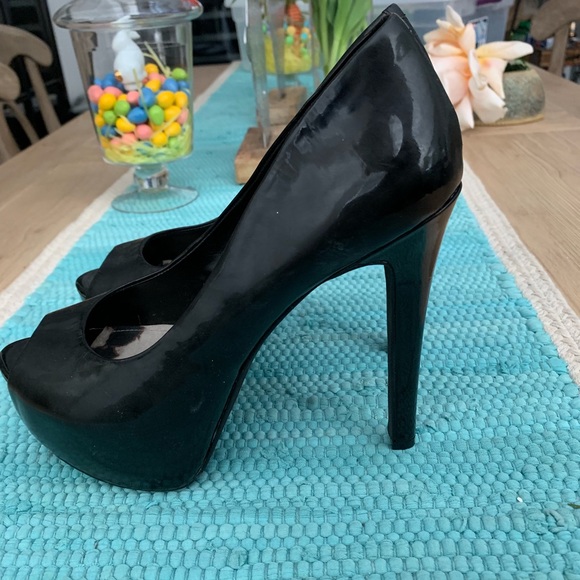 Black platform high heels (xxf06xx) - Picture 2 of 8